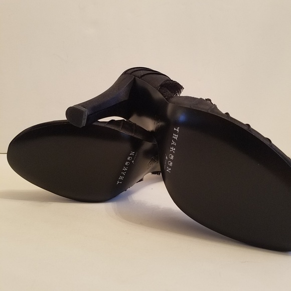 Thakoon Salon D'Orsay Satin Lace Heels Pumps - Picture 7 of 7